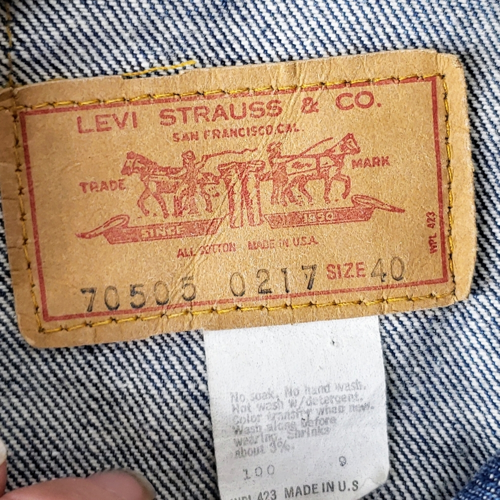 Levi's Harley Davidson Custom Denim USA Jacket - Picture 8 of 8